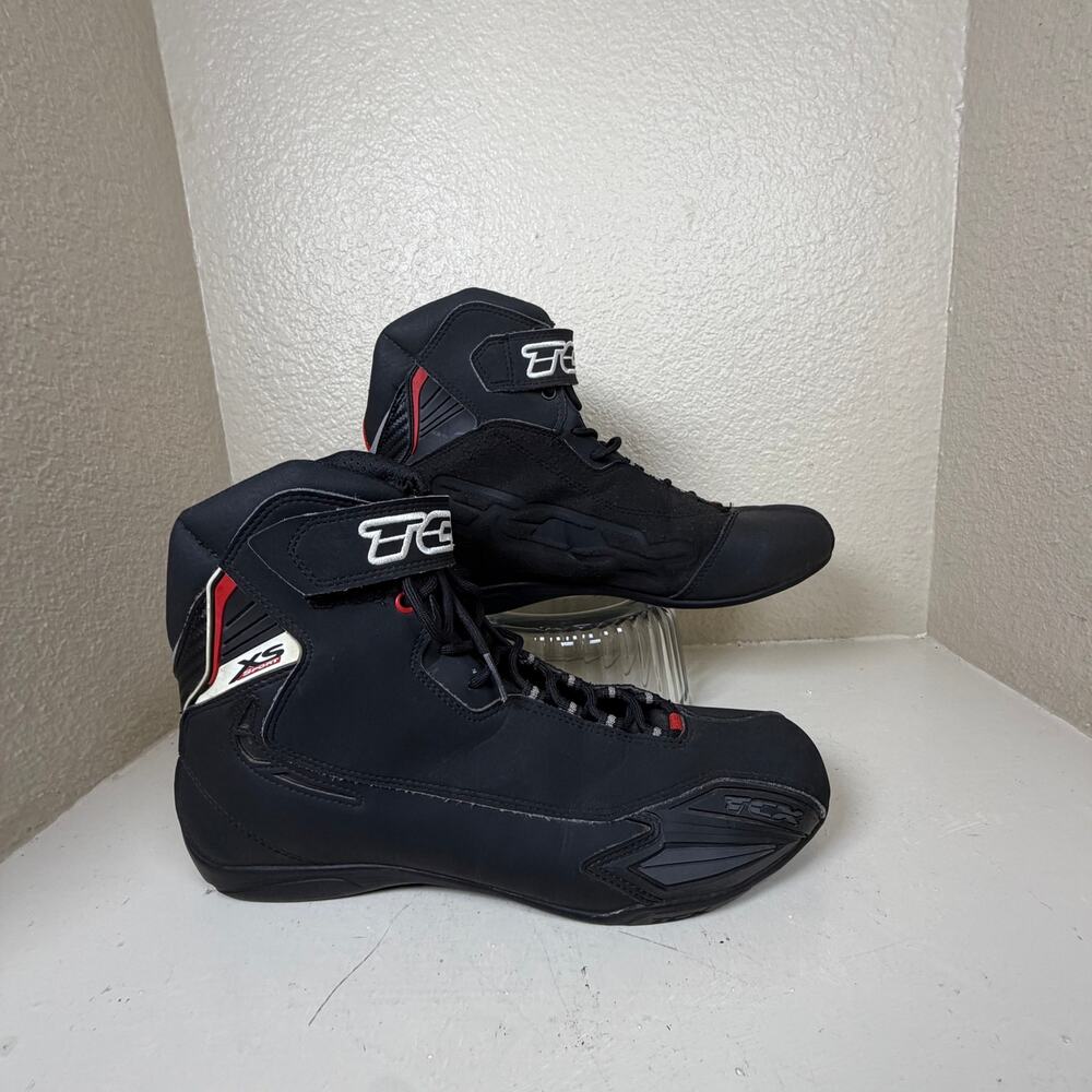 TCX XS X Square Sport 9501 Motorcycle Racing Boots Shoes Black Men’s Size 10 EUC
